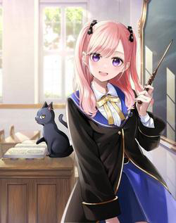 Bìa truyện Hắc miêu và lớp học phù thủy