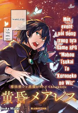 Bìa truyện Mahou Tsukai to Kuroneko no Wiz Chronicle Tasogare Mareless II