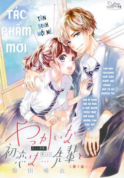 Bìa truyện Yakkai na Hatsukoi wa... Senpai to