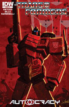 Bìa truyện The Transformers: Autocracy